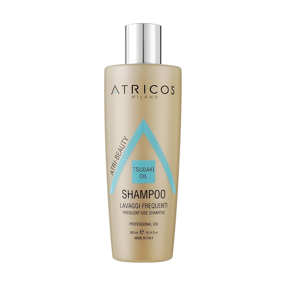 Шампунь для щоденного використання Atricos Milano Atri-Beauty Frequent Use Shampoo з олією цубакі, 300 мл